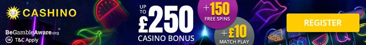 cashino welcome bonus banner
